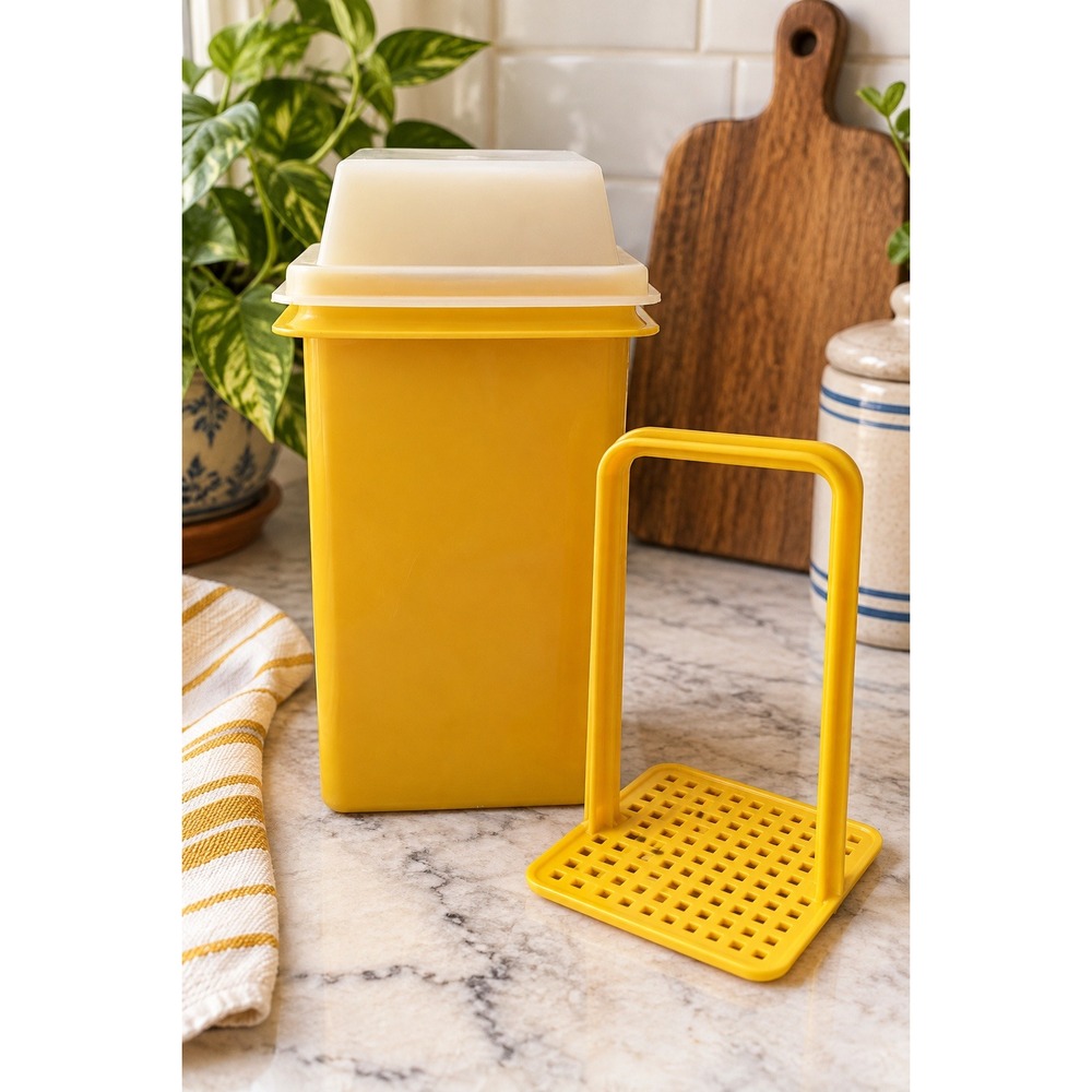 Vintage Tupperware Pick-A-Deli Pickle Elevator Harvest Yellow 1330-3 Canada